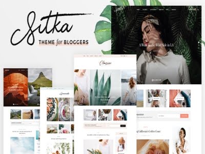 Szablon Sitka Modern WordPress Blog Theme | Sklep z dodatkami premium WP Allkeystore.pl