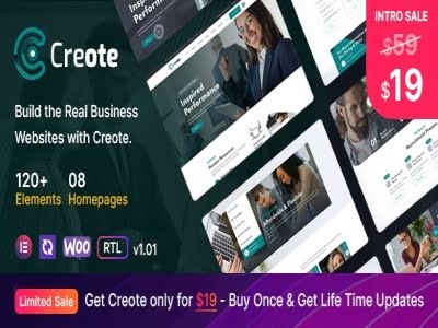 Szablon Creote Consulting Business WordPress Theme | Sklep z dodatkami premium WP Allkeystore.pl