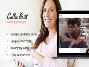 Szablon Callie Britt Family Counselling Psychology WordPress Theme