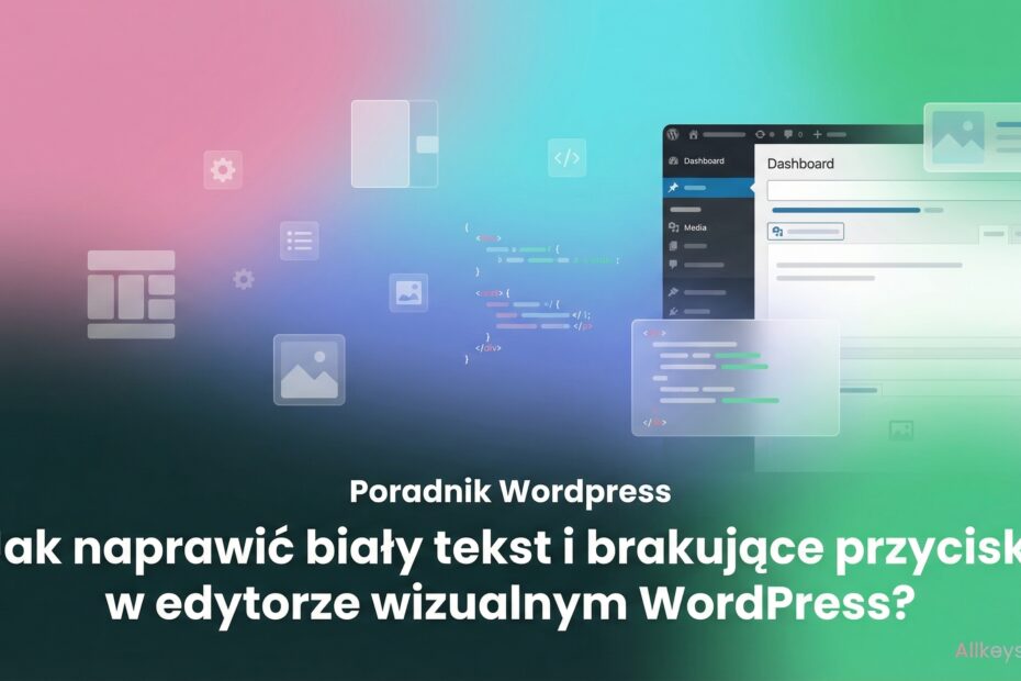 Wie behebt man weißen Text und fehlende Schaltflächen im visuellen Editor von WordPress?