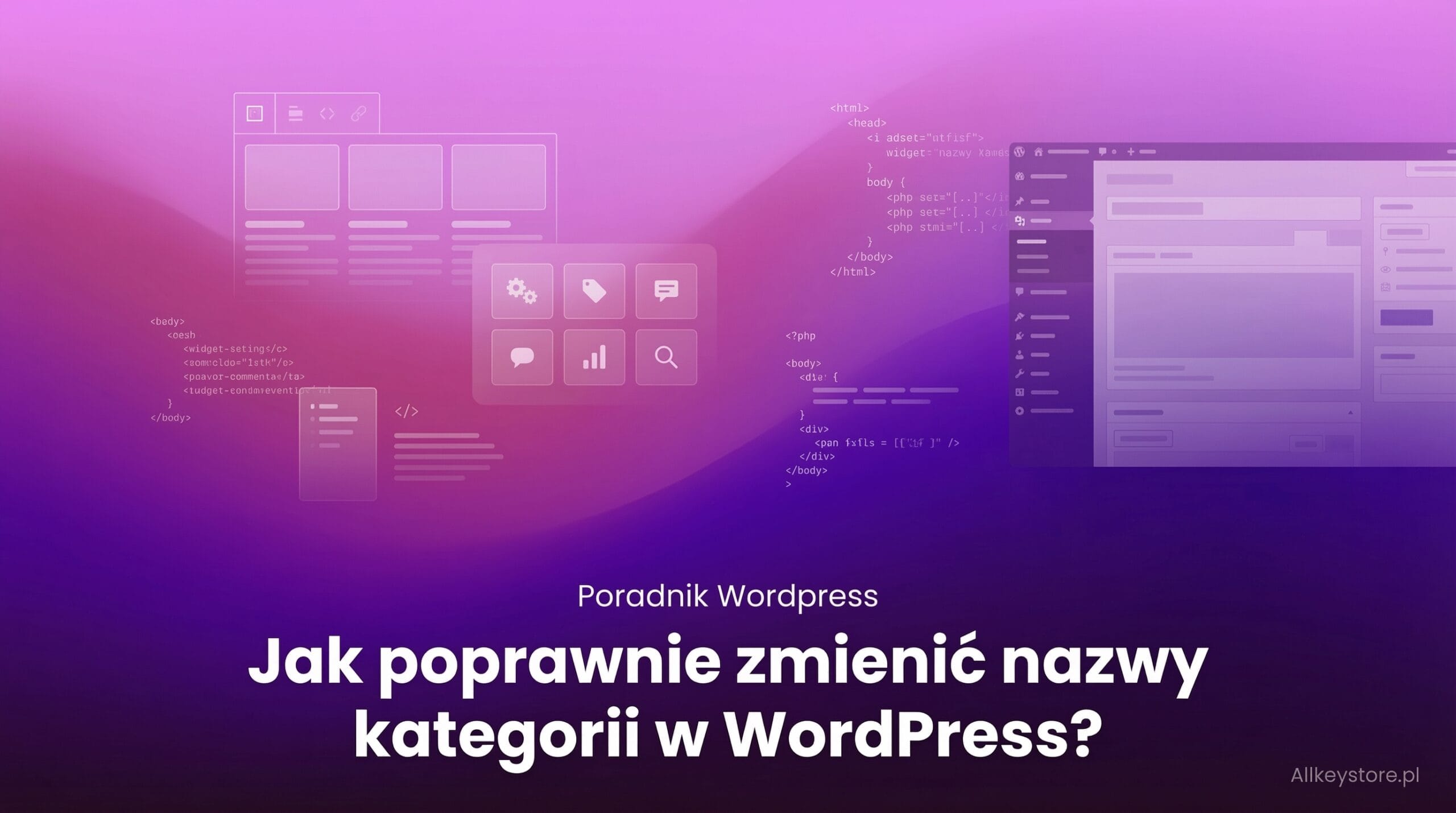 Jak poprawnie zmienić nazwy kategorii w WordPress?