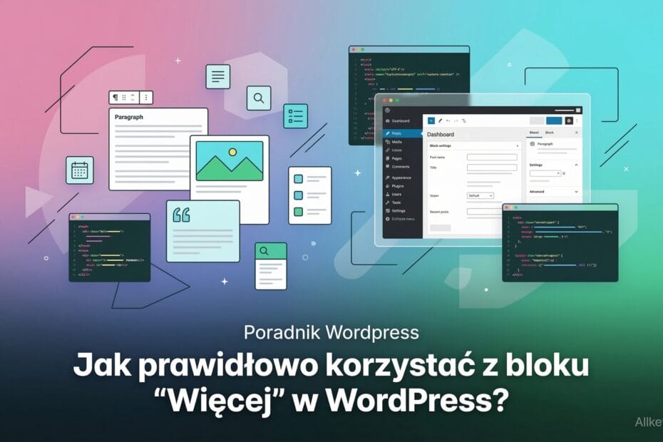 Jak prawidłowo korzystać z bloku Więcej w WordPress?
