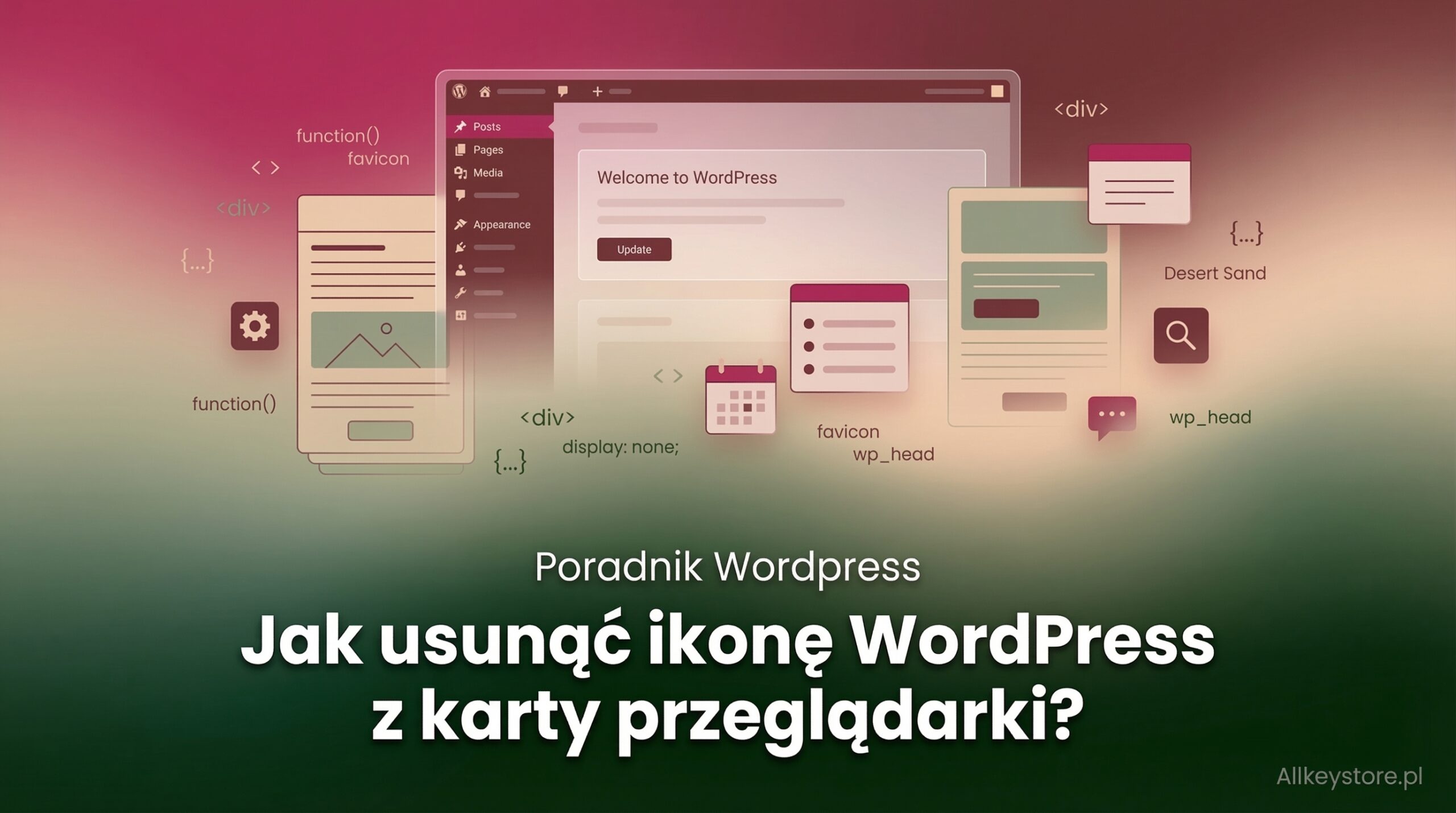 Jak usunąć ikonę WordPress z karty przeglądarki?
