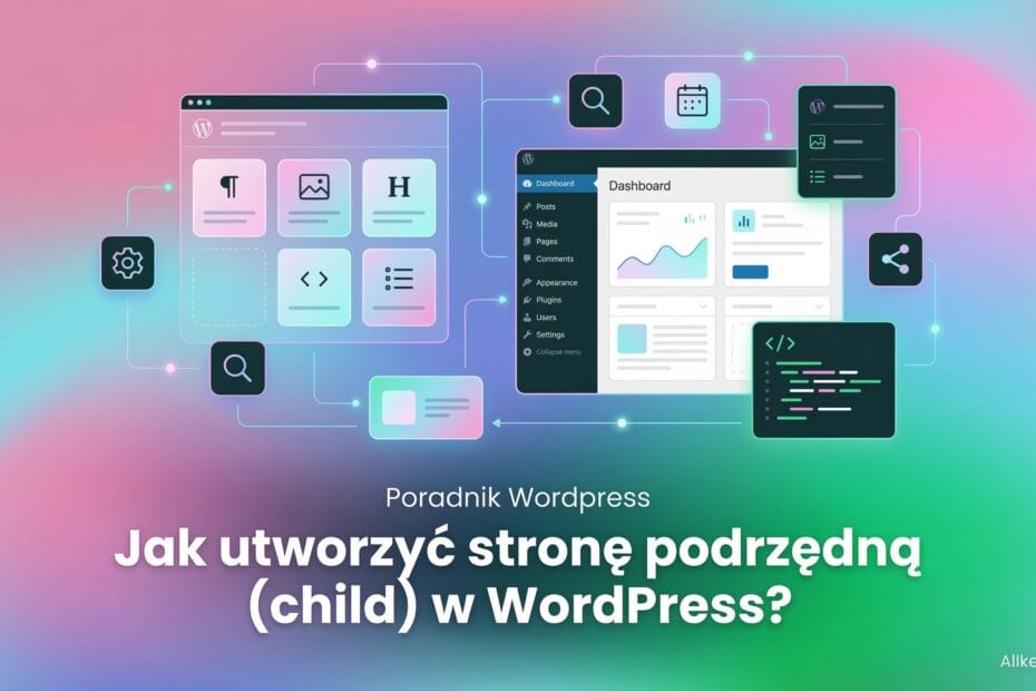 Jak utworzyć stronę podrzędną (child) w WordPress?