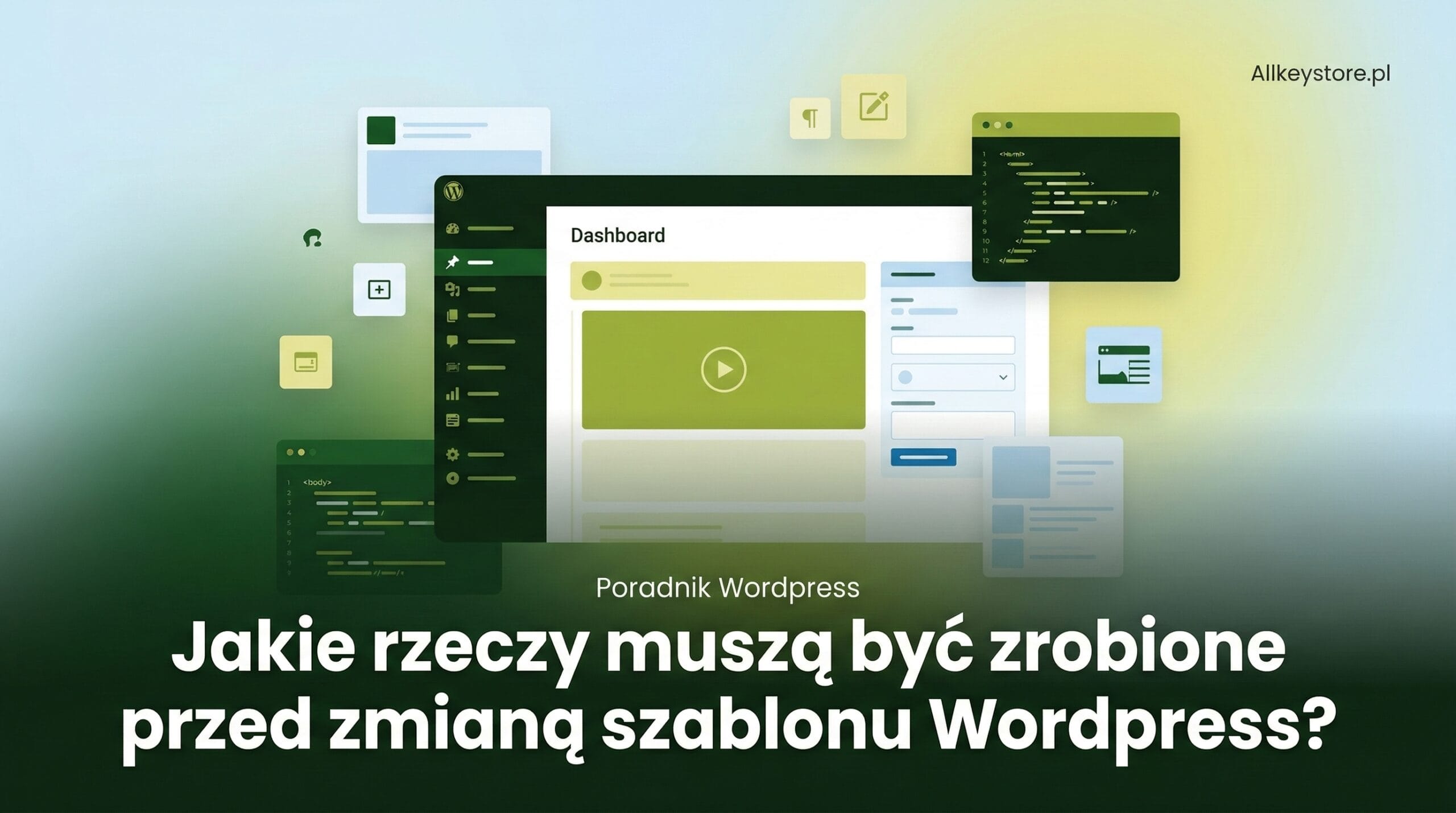 Jakie rzeczy muszą być zrobione przed zmianą szablonu WordPress?