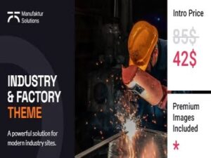 Szablon Manufaktur Solutions Industry and Factory Theme | Sklep z dodatkami premium WP Allkeystore.pl