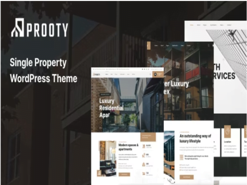 Szablon Prooty Single Property WordPress Theme | Sklep z dodatkami premium WP Allkeystore.pl