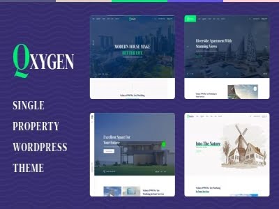 Szablon Qxygen Single Property WordPress Theme | Sklep z dodatkami premium WP Allkeystore.pl