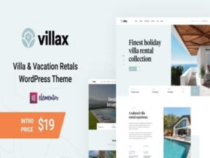 Szablon Villax Villa Vacation Rentals WordPress Theme