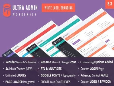 Wtyczka Ultra WordPress Admin Theme | Sklep z dodatkami premium WP Allkeystore.pl