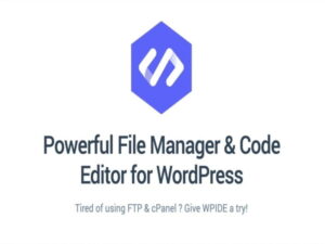 Wtyczka WPIDE File Manager Code Editor Premium