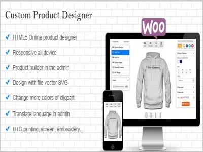 Wtyczka WooCommerce Custom Product Designer | Sklep z dodatkami premium WP Allkeystore.pl