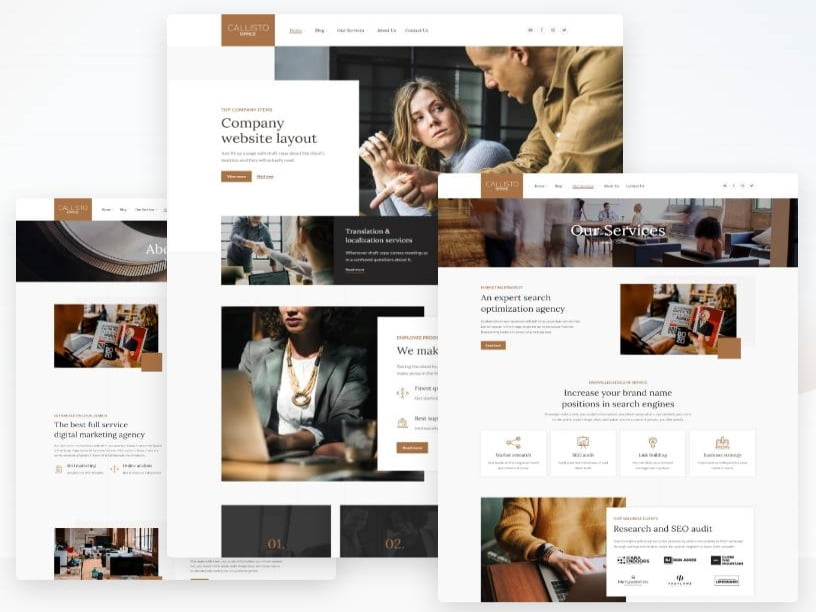 Szablon Callisto Multipurpose Theme For Agencies And Corporate Websites | Sklep z dodatkami premium WP Allkeystore.pl