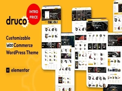 Szablon Druco Elementor WooCommerce WordPress Theme | Sklep z dodatkami premium WP Allkeystore.pl