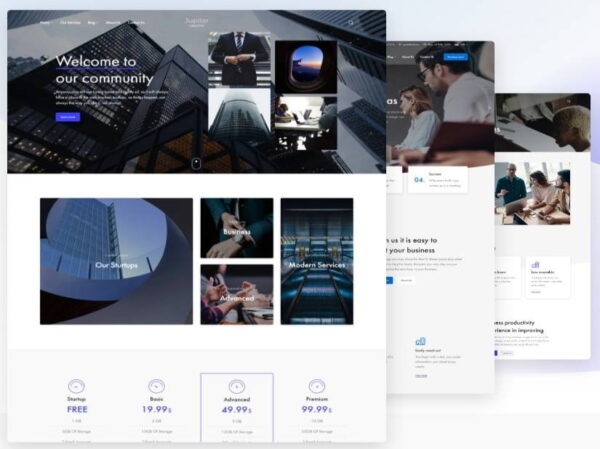 Szablon Jupiter Stylish Multipurpose Theme For Agencies Portfolio Studios | Sklep z dodatkami premium WP Allkeystore.pl