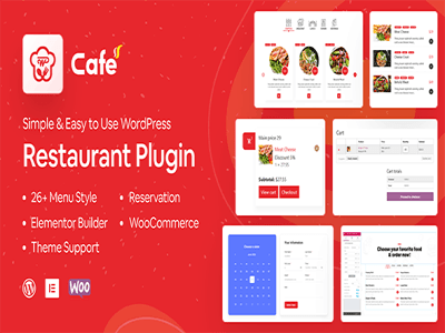 Wtyczka WP Cafe Restaurant Reservation and Food Menu Plugin for WordPress | Sklep z dodatkami premium WP Allkeystore.pl