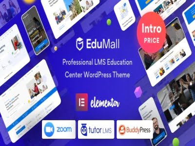 Szablon EduMall Professional LMS Education Center WordPress Theme | Sklep z dodatkami premium WP Allkeystore.pl