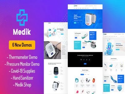 Szablon Medik Medical WooCommerce Store | Sklep z dodatkami premium WP Allkeystore.pl