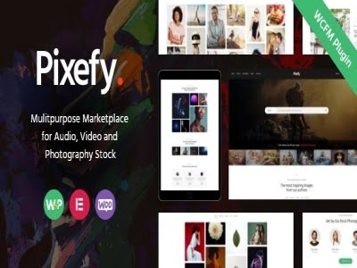 Szablon Pixefy Stock Photography Marketplace Theme | Sklep z dodatkami premium WP Allkeystore.pl