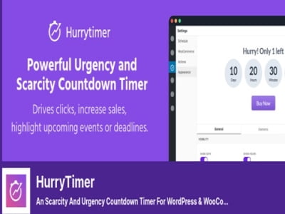 HurryTimer Pro Urgency Countdown Wordpress Plugin | Sklep z dodatkami premium WP Allkeystore.pl