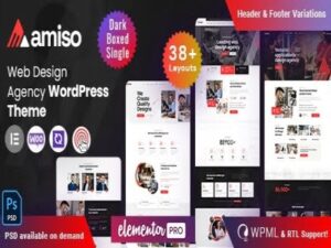 Szablon Amiso Web Design Agency