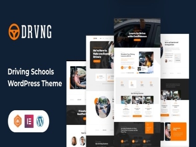 Szablon DRVNG Driving School WordPress Theme | Sklep z dodatkami premium WP Allkeystore.pl