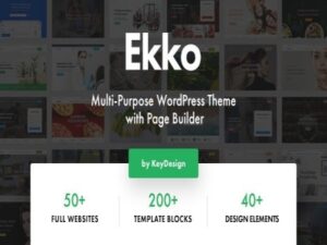 Szablon Ekko Multi-Purpose WordPress Theme with Page Builder