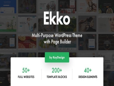 Szablon Ekko Multi-Purpose WordPress Theme with Page Builder | Sklep z dodatkami premium WP Allkeystore.pl