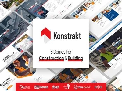 Szablon Konstrakt WordPress Theme for Construction | Sklep z dodatkami premium WP Allkeystore.pl