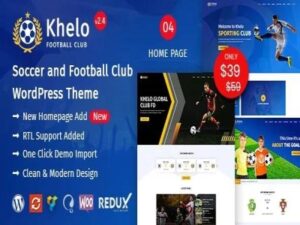 Szablon Khelo Soccer Sports WordPress Theme