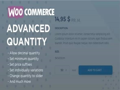 Wtyczka WooCommerce Advanced Quantity | Sklep z dodatkami premium WP Allkeystore.pl