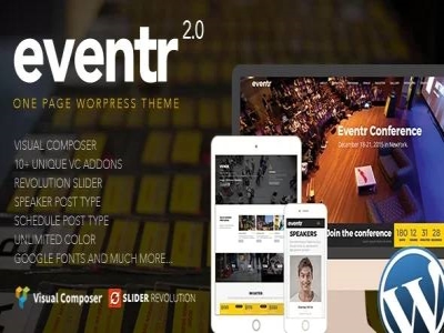 Szablon Eventr One Page Event WordPress Theme | Sklep z dodatkami premium WP Allkeystore.pl