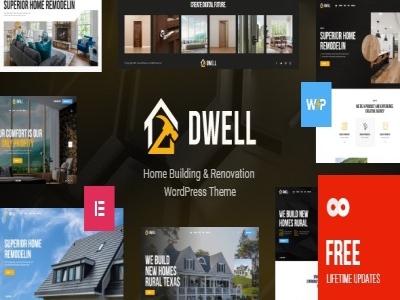 Szablon Dwell Home Building Renovation WordPress Theme | Sklep z dodatkami premium WP Allkeystore.pl