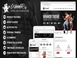 Szablon Winner Fitness Gym WordPress Theme