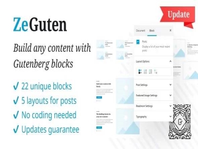 Wtyczka ZeGuten Gutenberg Blocks | Sklep z dodatkami premium WP Allkeystore.pl