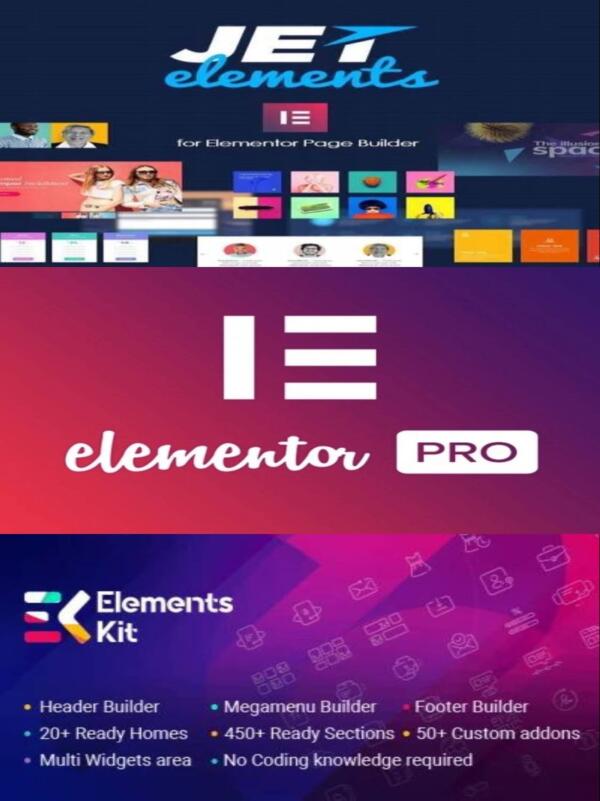 PAKIET Elementor Pro + ElementsKit + Jet Elements | Sklep z dodatkami premium WP Allkeystore.pl