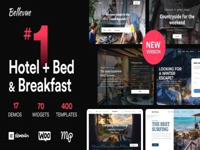 Szablon Bellevue Hotel Bed Breakfast WordPress Theme | Sklep z dodatkami premium WP Allkeystore.pl