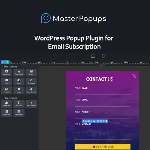 Wtyczka Master Popups WordPress Popup Plugin for Email Subscription | Sklep z dodatkami premium WP Allkeystore.pl