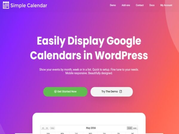 Wtyczka Simple Calendar Pro