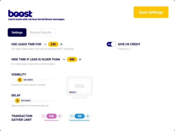 Wtyczka Boost WordPress Plugin