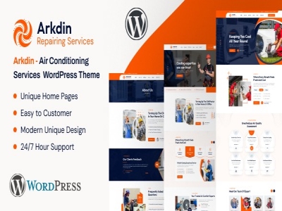 Szablon Arkdin - Air Conditioning Services WordPress Theme