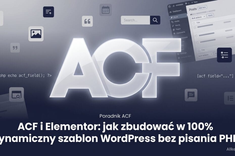ACF und Elementor: So erstellen Sie ein dynamisches WordPress-Template in 100% ohne PHP-Kenntnisse