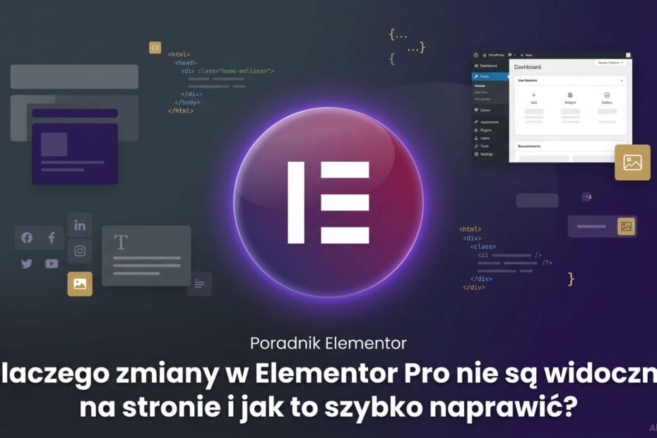 Dlaczego zmiany w Elementor Pro nie są widoczne na stronie i jak to szybko naprawić?
