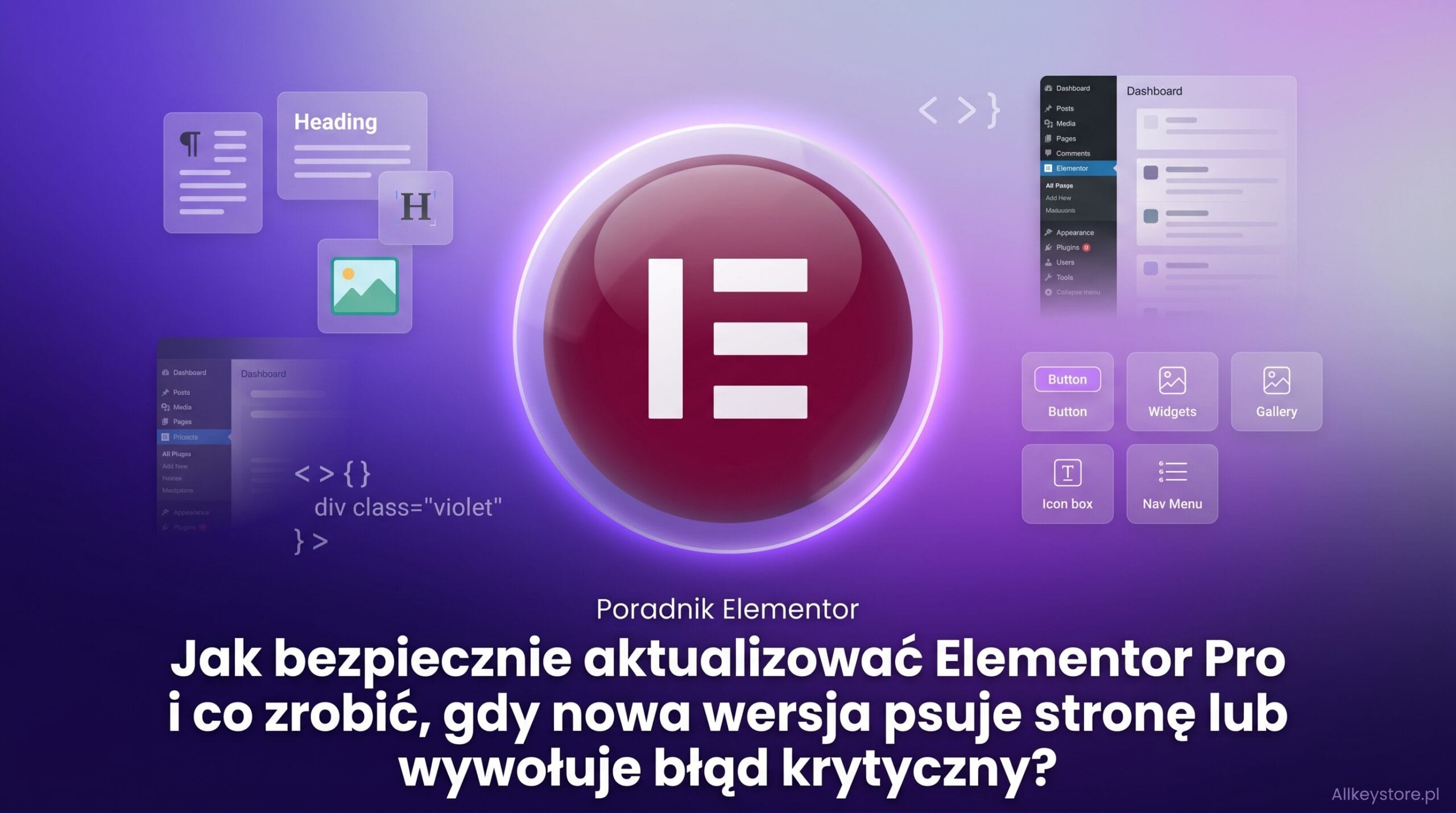 Jak bezpiecznie aktualizować Elementor Pro i co zrobić, gdy nowa wersja psuje stronę lub wywołuje błąd krytyczny?