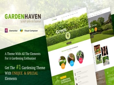 Szablon Garden Landscape Gardening WordPress Theme