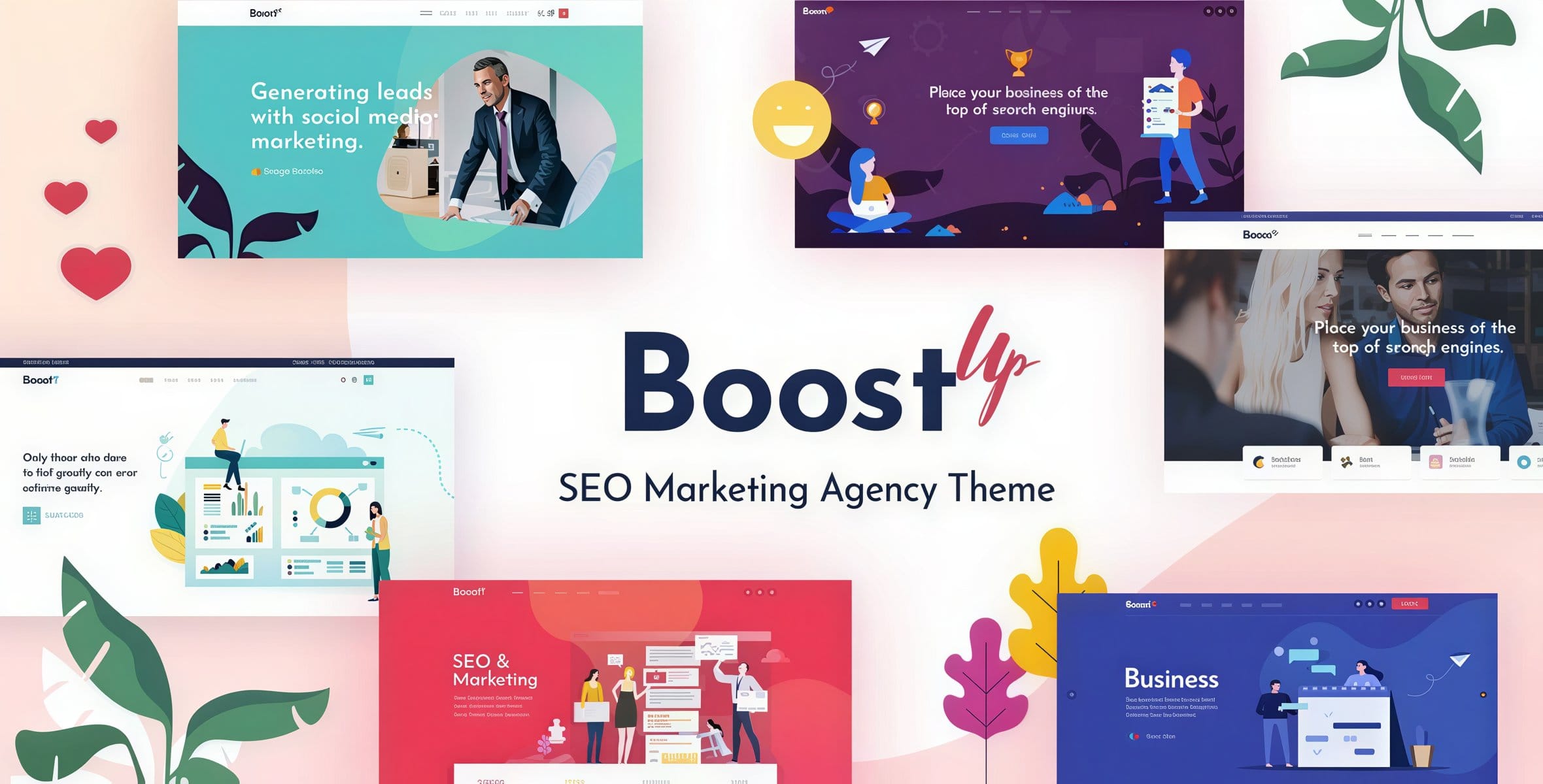 Szablon BoostUp - SEO Marketing Agency Theme