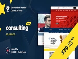 Szablon Consulting Business Finance WordPress Theme