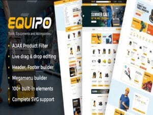 Szablon Equipo Parts And Tools WordPress WooCommerce Theme