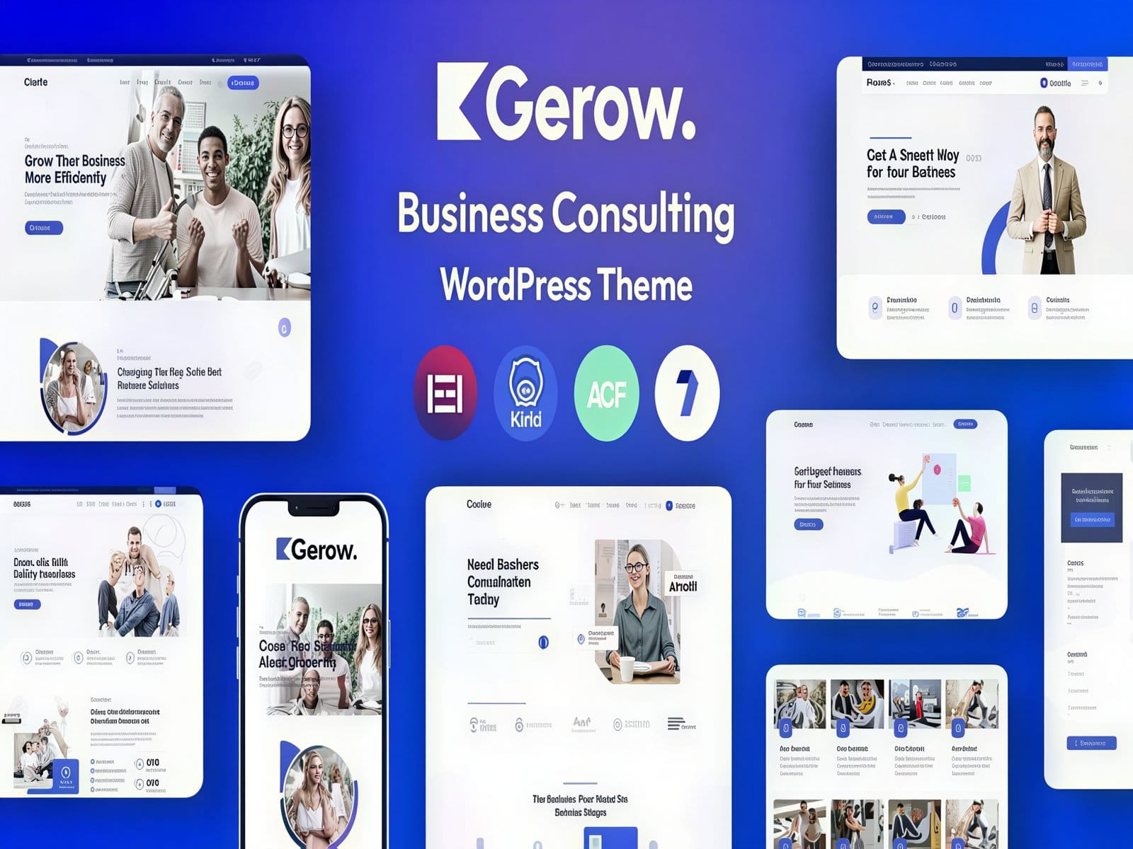 Szablon Gerow Business Consulting WordPress Theme