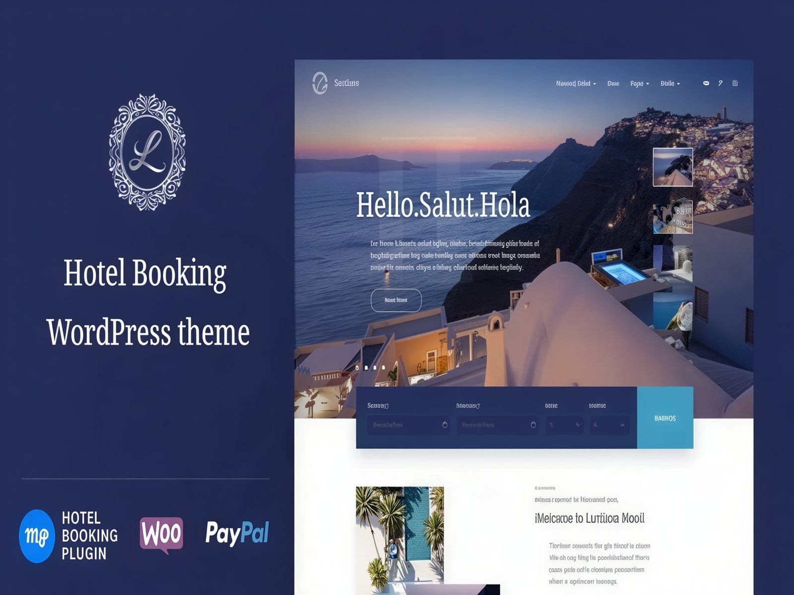 Szablon Luviana Hotel Booking Wordpress Theme